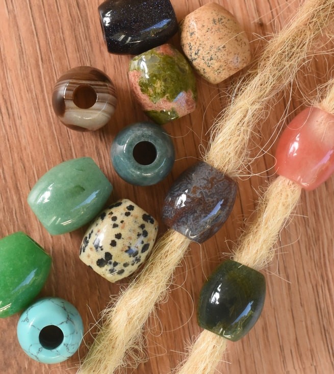 5 x Mixed Large Gemstone Beads